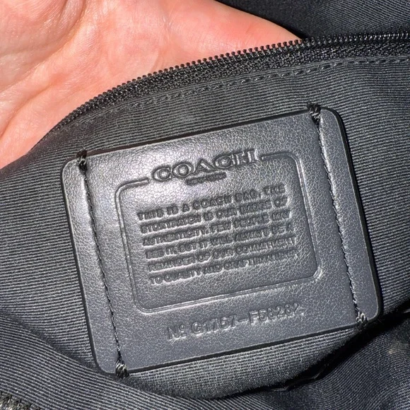 Coach Charcoal and Black Signature Tote - Picture 7 of 10